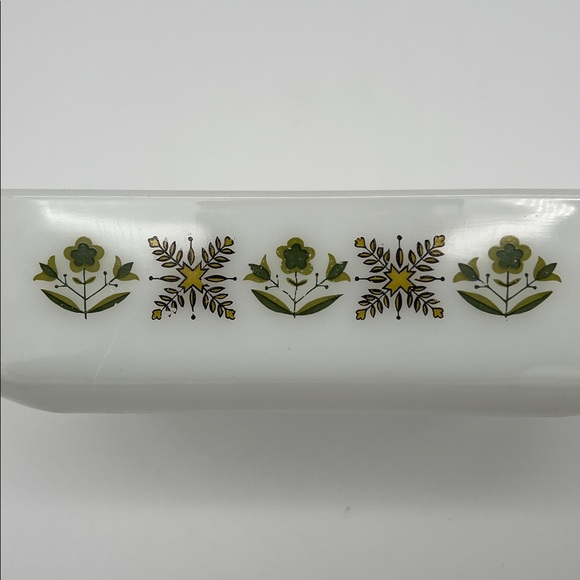 Vintage Anchor Hocking 441 Fire-King Meadow Green Milk Glass Baking Dish - 1 Qt - Picture 9 of 12